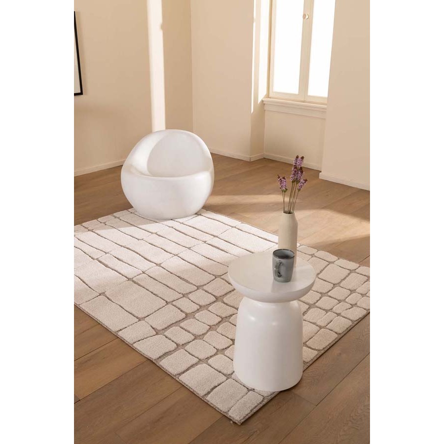 Πατάκι (80x150) Μοντέρνο Ανάγλυφο Μηχανοποίητο Royal Carpet Desert 40405 651 μπεζ