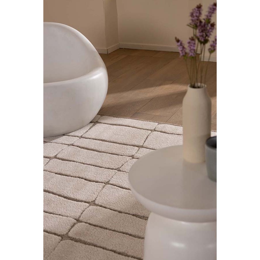 Πατάκι (80x150) Μοντέρνο Ανάγλυφο Μηχανοποίητο Royal Carpet Desert 40405 651 μπεζ