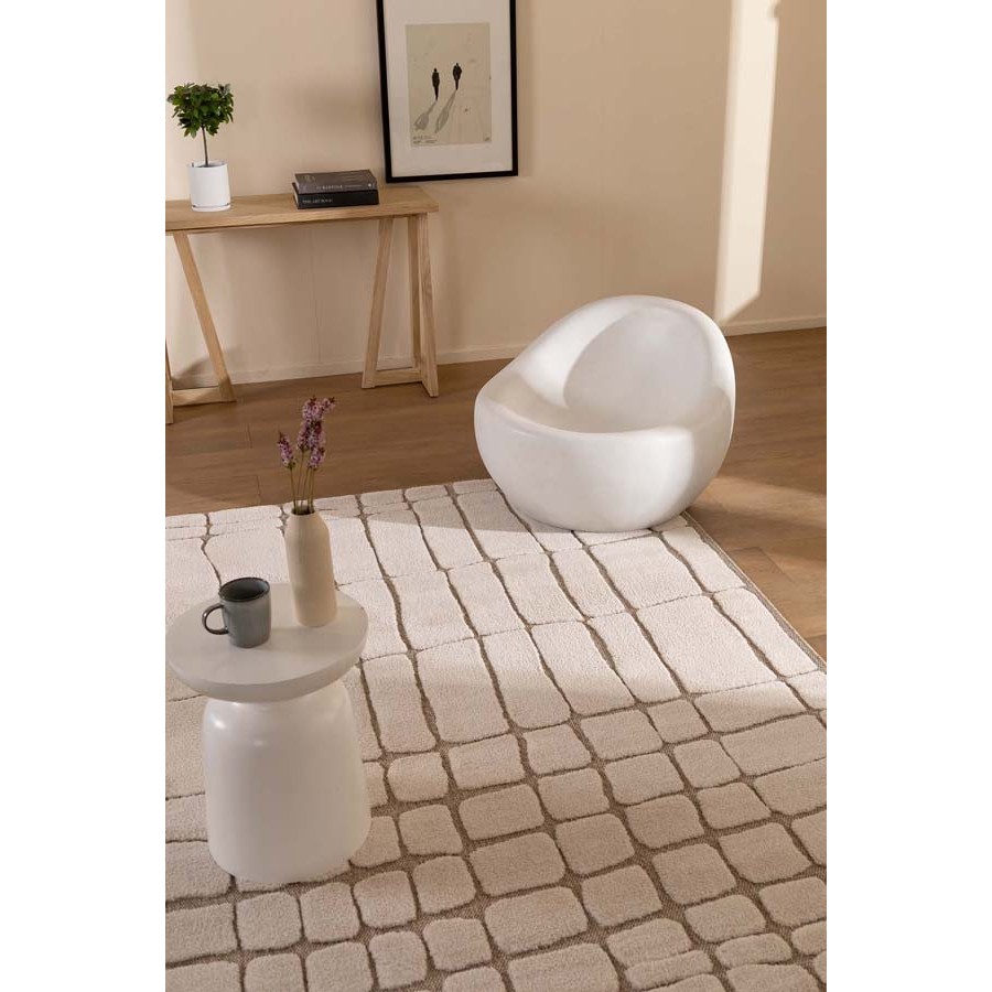 Πατάκι (80x150) Μοντέρνο Ανάγλυφο Μηχανοποίητο Royal Carpet Desert 40405 651 μπεζ