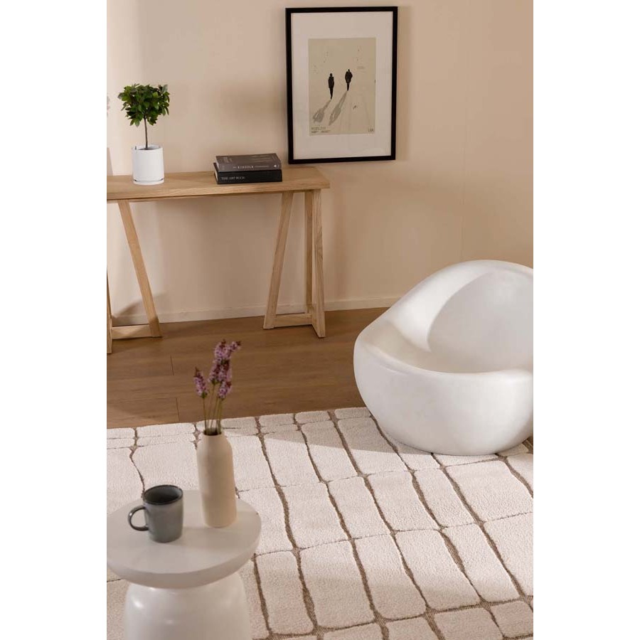 Πατάκι (80x150) Μοντέρνο Ανάγλυφο Μηχανοποίητο Royal Carpet Desert 40405 651 μπεζ