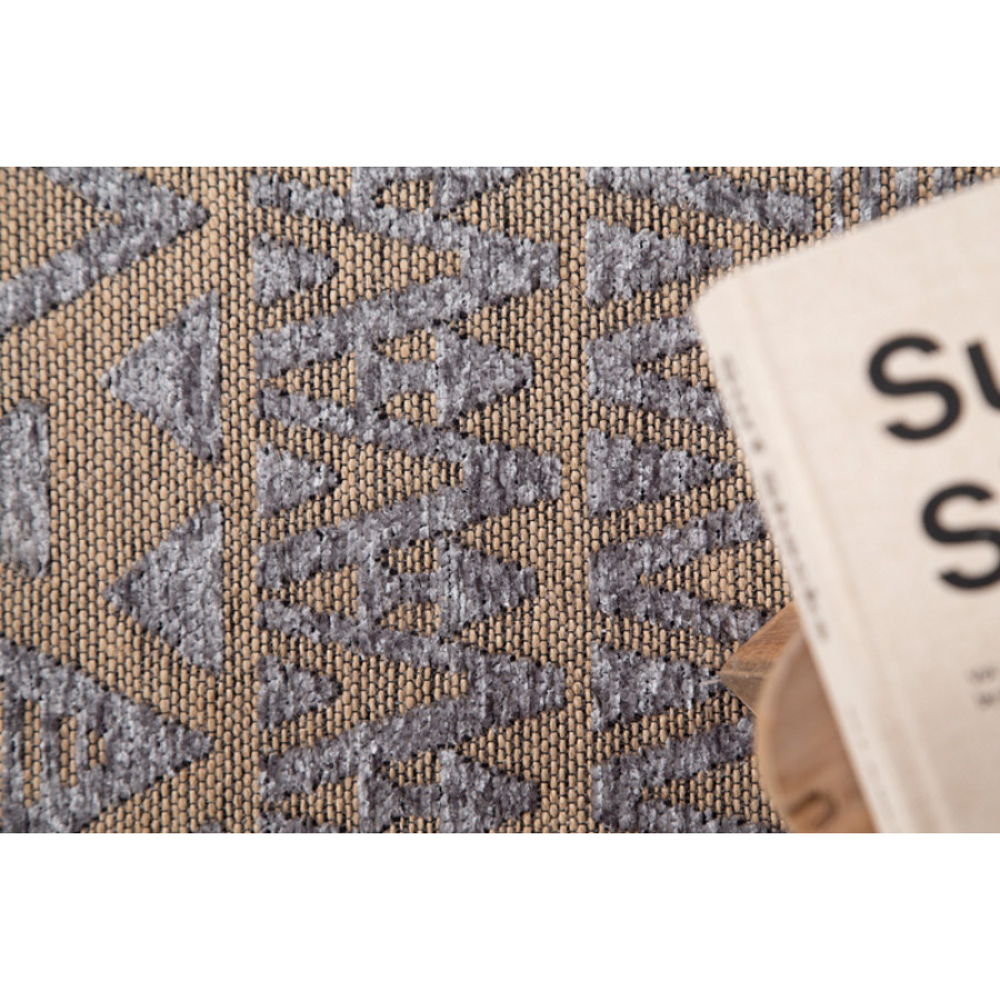 Χαλί (120x180) Ψάθα με Βαμβάκι Royal Carpet Gloria 10 grey