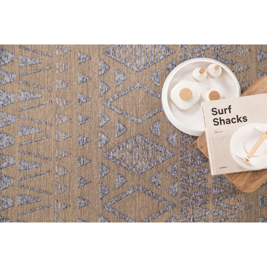 Χαλί (120x180) Ψάθα με Βαμβάκι Royal Carpet Gloria 10 grey