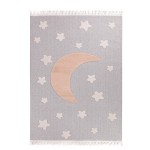 Χαλί Παιδικό (133x190) Ανάγλυφo Royal Carpet Lila Kids 09 με φεγγάρι