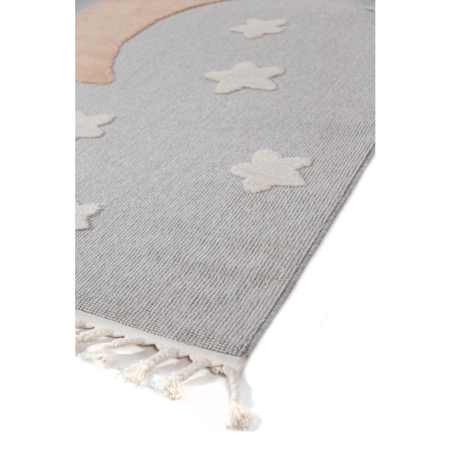 Χαλί Παιδικό (160x230) Ανάγλυφo Royal Carpet Lila Kids 09 με φεγγάρι