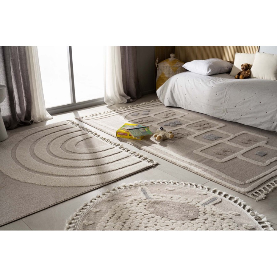 Χαλί Παιδικό (160x230) Ανάγλυφo Royal Carpet Lila Kids 14 με ημικύκλια