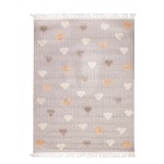 Χαλί Παιδικό (160x230) Ανάγλυφo Royal Carpet Lila Kids 39 με καρδούλες