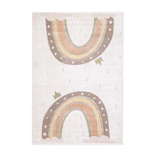 Πατάκι Παιδικό - Βρεφικό (80x150) Ανάγλυφo Royal Carpet Lora Kids 33Α με Ουράνια Τόξα