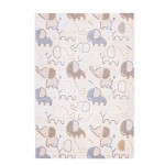Πατάκι Παιδικό - Βρεφικό (80x150) Ανάγλυφo Royal Carpet Lora Kids 37 με ελέφαντες