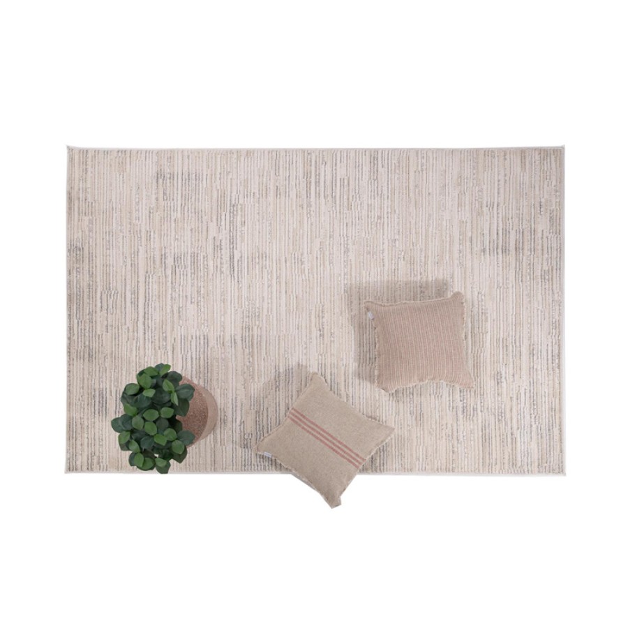 Χαλί Μοντέρνο Ανάγλυφο (160x230) Μηχανοποίητο Royal Carpet Luna 32104A beige