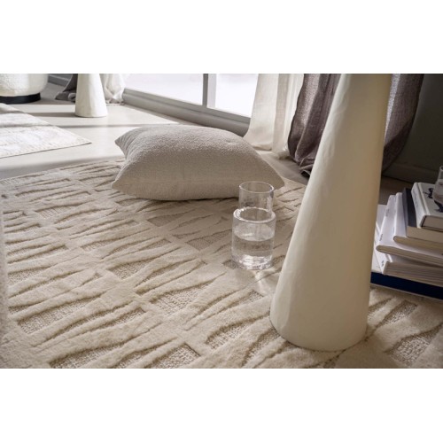 Χαλί Μοντέρνο Ανάγλυφο (160x230) Μηχανοποίητο Royal Carpet Luna 32122B beige