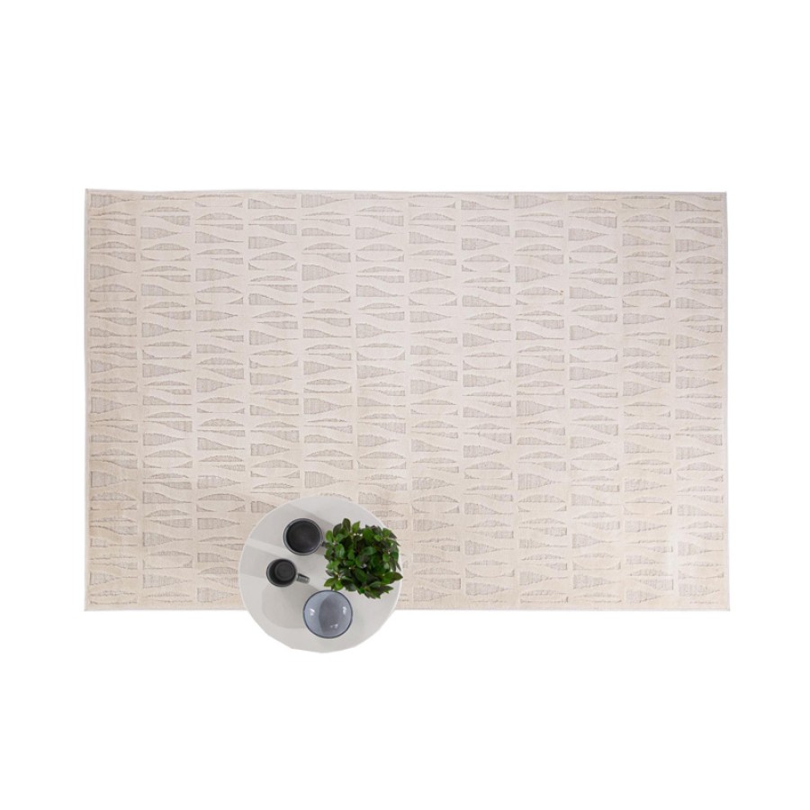 Χαλί Μοντέρνο Ανάγλυφο (160x230) Μηχανοποίητο Royal Carpet Luna 32122B beige