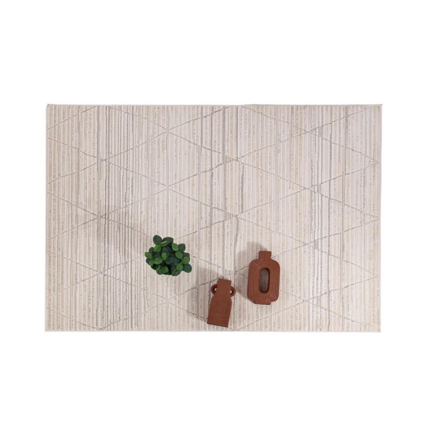 Χαλί Μοντέρνο Ανάγλυφο (200x290) Μηχανοποίητο Royal Carpet Luna 32215A beige