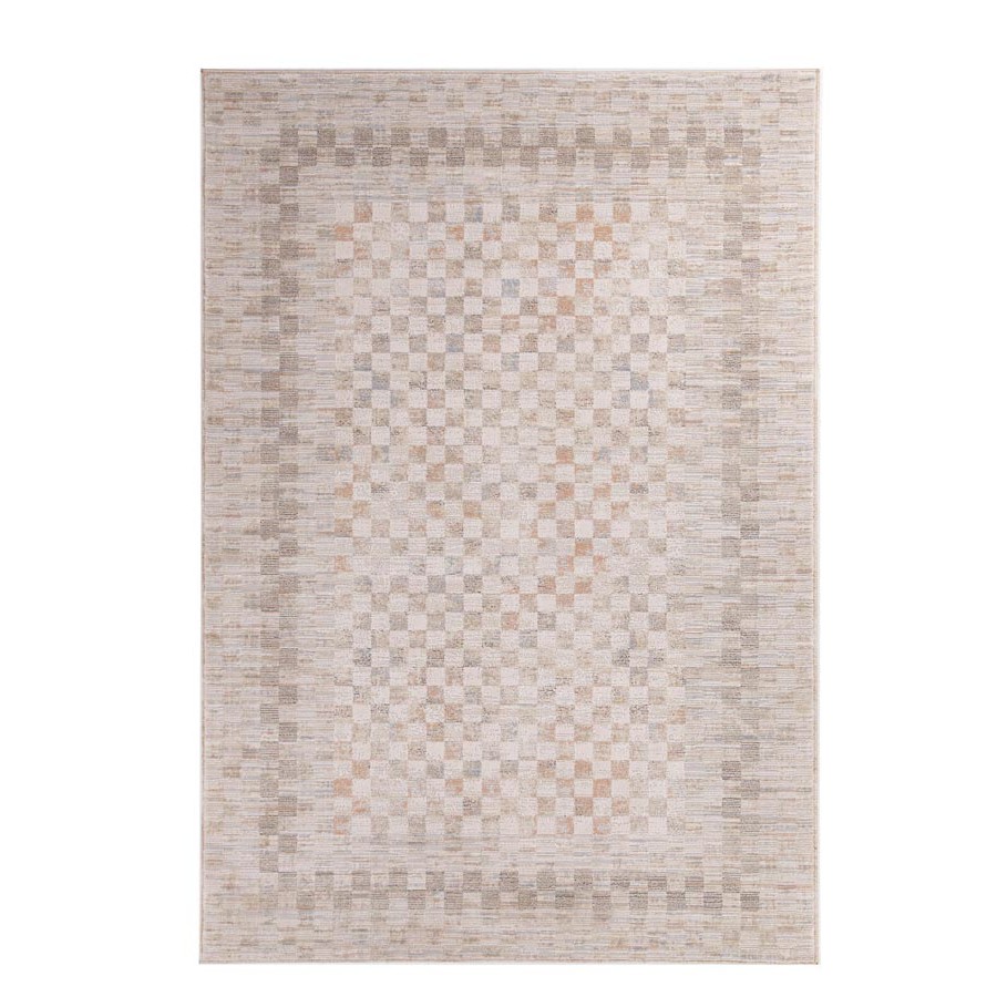Χαλί Μοντέρνο (160x230) Μηχανοποίητο Royal Carpet Mona 421 beige blue