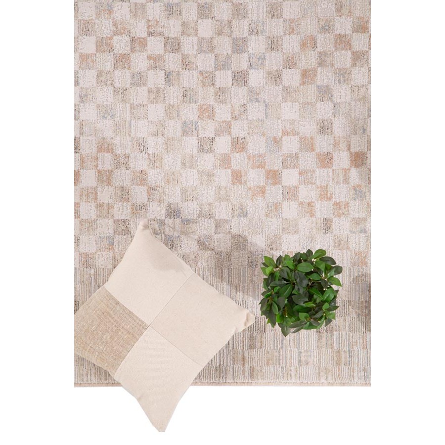 Χαλί Μοντέρνο (160x230) Μηχανοποίητο Royal Carpet Mona 421 beige blue