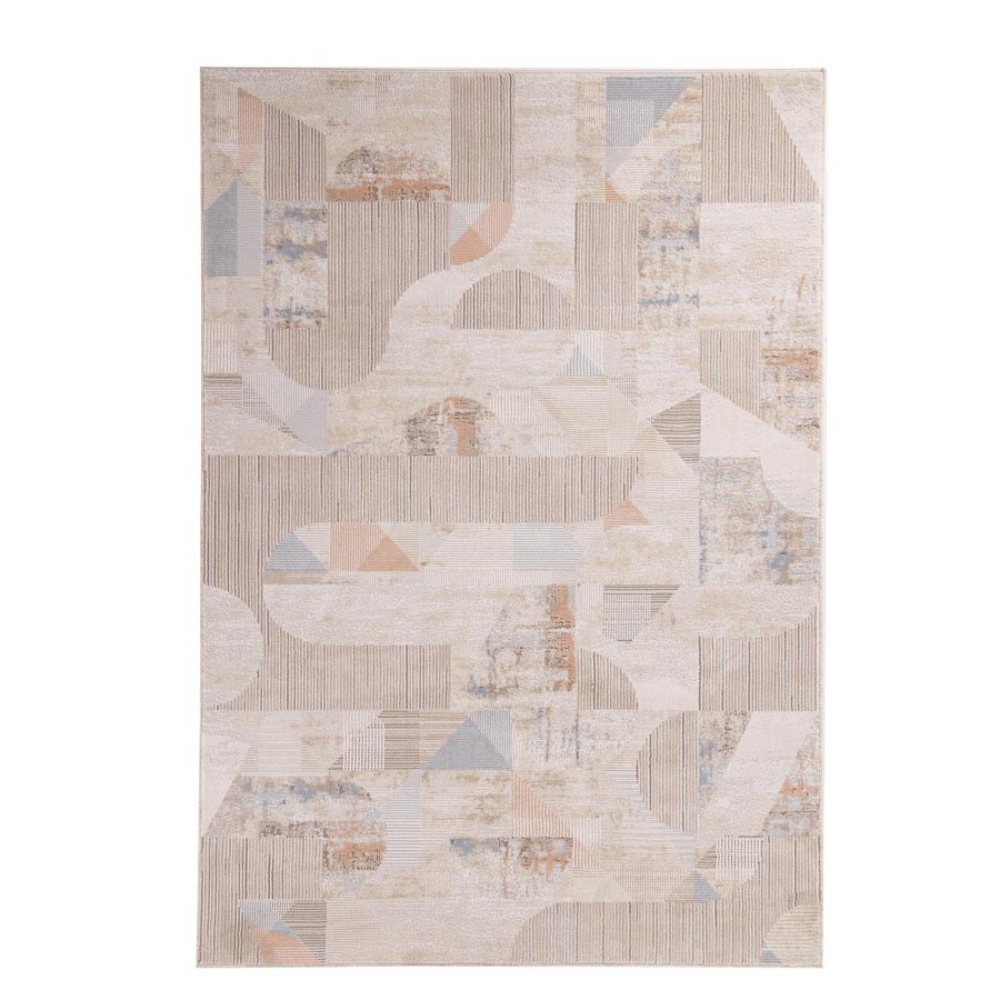 Χαλί Μοντέρνο (160x230) Μηχανοποίητο Royal Carpet Mona 422 beige blue