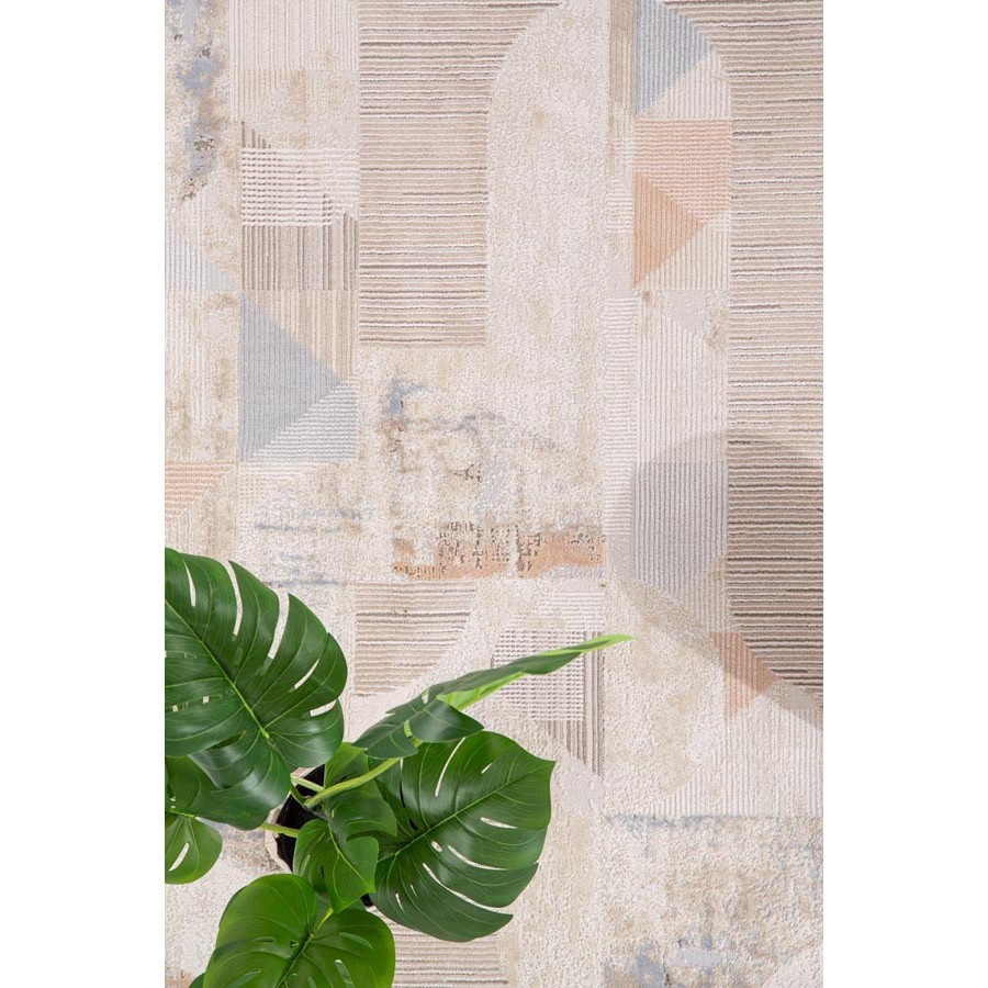 Χαλί Μοντέρνο (160x230) Μηχανοποίητο Royal Carpet Mona 422 beige blue