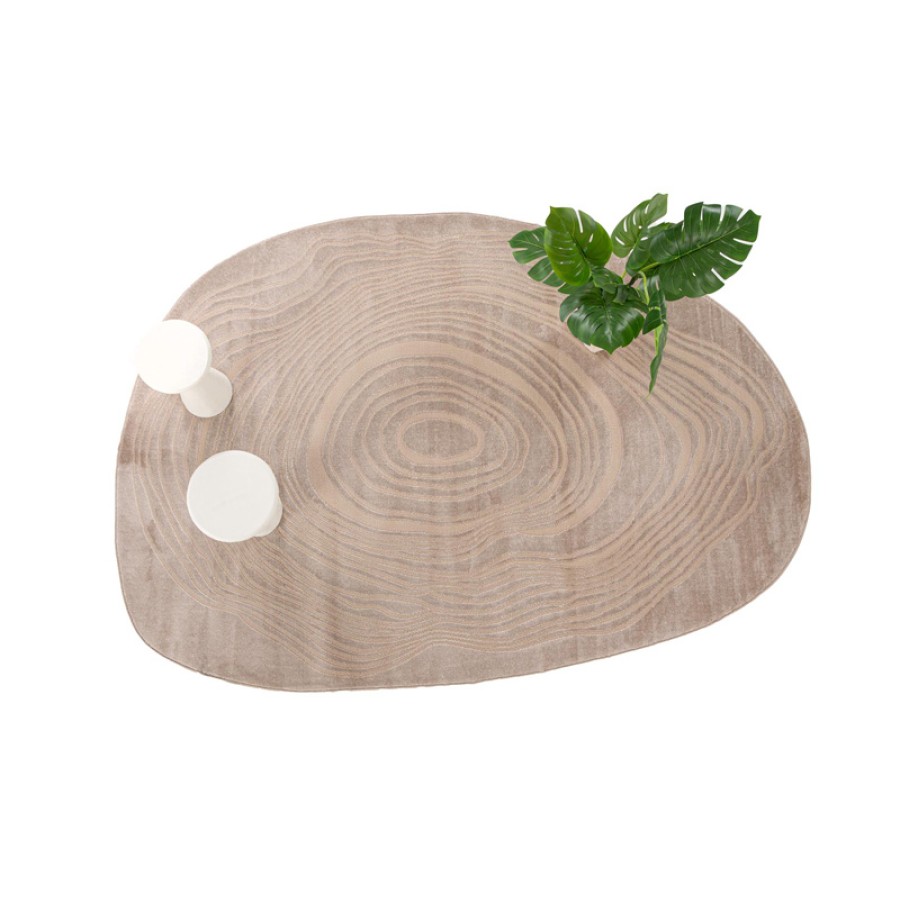 Χαλί με σχήμα (200x290) Μοντέρνο Ανάγλυφο Μηχανοποίητο Royal Carpet Organic Shape 249 beige