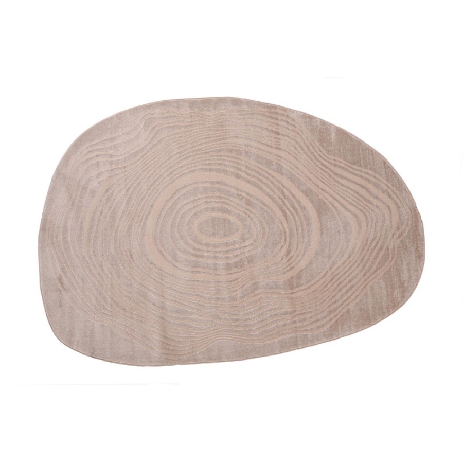 Χαλί με σχήμα (200x290) Μοντέρνο Ανάγλυφο Μηχανοποίητο Royal Carpet Organic Shape 249 beige