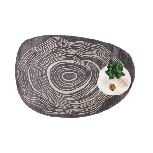 Χαλί με σχήμα (200x290) Μοντέρνο Ανάγλυφο Μηχανοποίητο Royal Carpet Organic Shape 249 grey