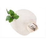 Χαλί με σχήμα (160x160) Μοντέρνο Ανάγλυφο Μηχανοποίητο Royal Carpet Organic Shape 264 cream