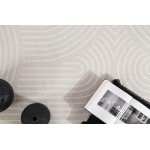 Χαλί Μοντέρνο Ανάγλυφο (160x230) Μηχανοποίητο Royal Carpet Organic 565 cream