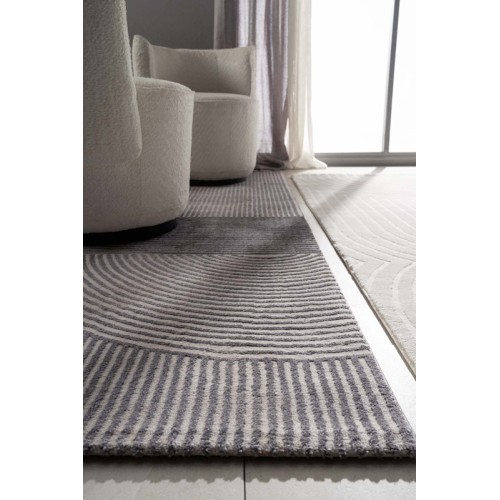 Χαλί Μοντέρνο Ανάγλυφο (200x250) Μηχανοποίητο Royal Carpet Organic 591 grey