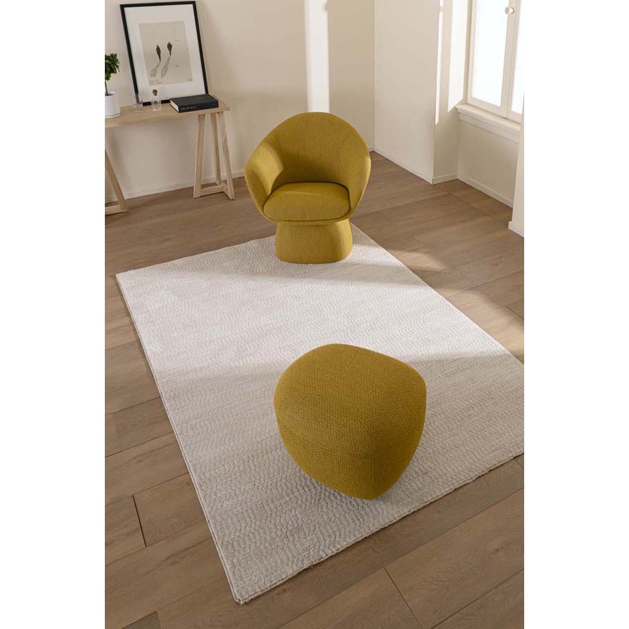 Χαλί Μοντέρνο Ανάγλυφο (200x300) Μηχανοποίητο Royal Carpet Prime 004 White