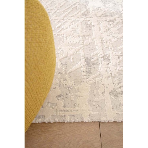 Χαλί Μοντέρνο (160x230) Ανάγλυφο Μηχανοποίητο Royal Carpet Silky 340D white