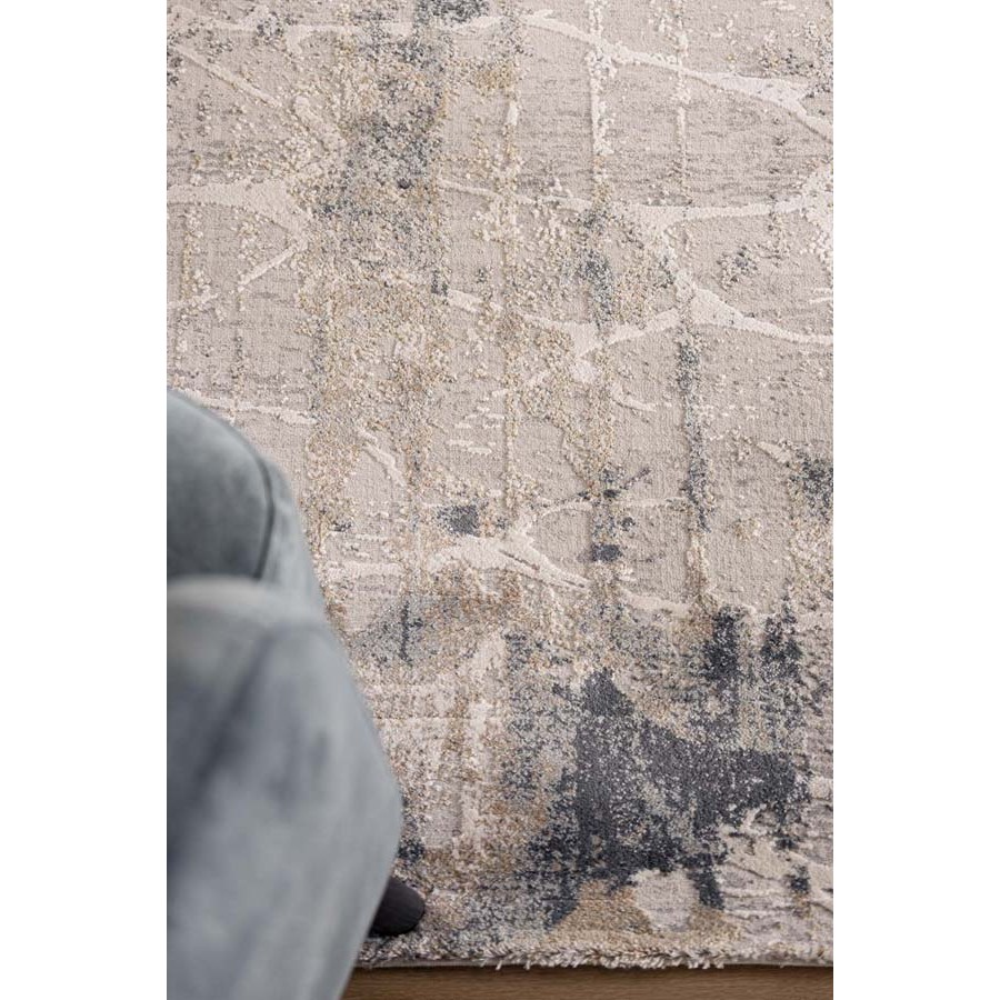 Χαλί Μοντέρνο (200x250) Ανάγλυφο Μηχανοποίητο Royal Carpet Silky 341C beige