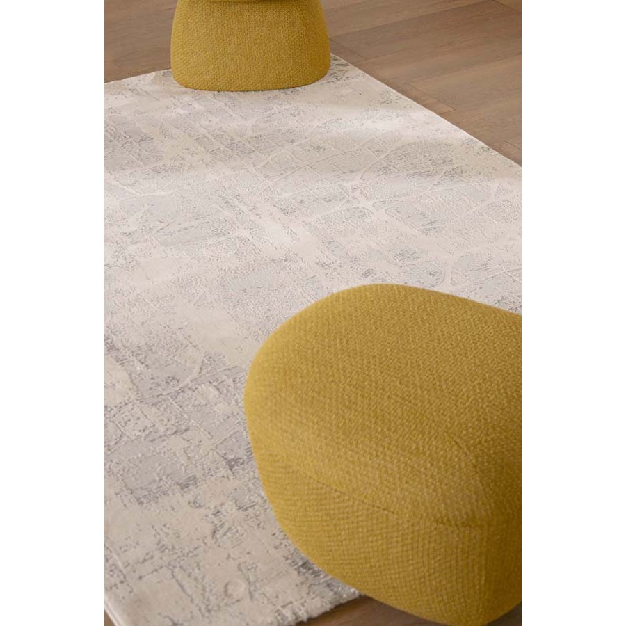 Χαλί Μοντέρνο (200x250) Ανάγλυφο Μηχανοποίητο Royal Carpet Silky 341D white