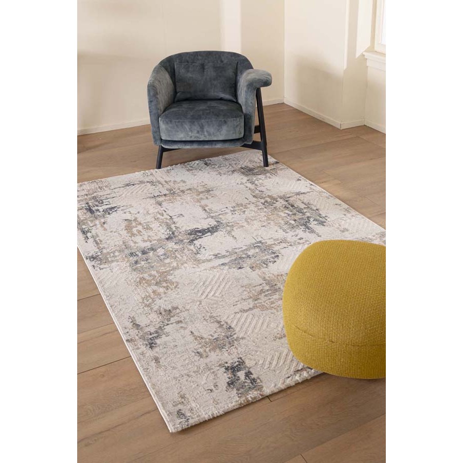 Χαλί Μοντέρνο (240x300) Ανάγλυφο Μηχανοποίητο Royal Carpet Silky 342C beige