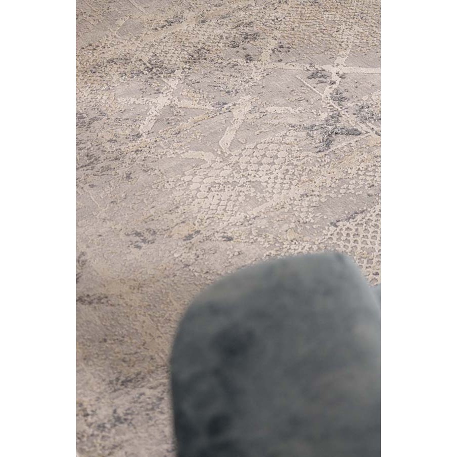 Χαλί Μοντέρνο (200x290) Ανάγλυφο Μηχανοποίητο Royal Carpet Silky 344A grey