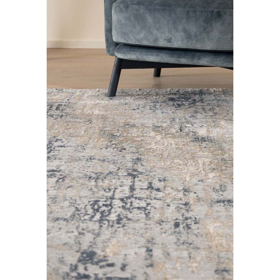 Χαλί Μοντέρνο (160x230) Ανάγλυφο Μηχανοποίητο Royal Carpet Silky 360A grey