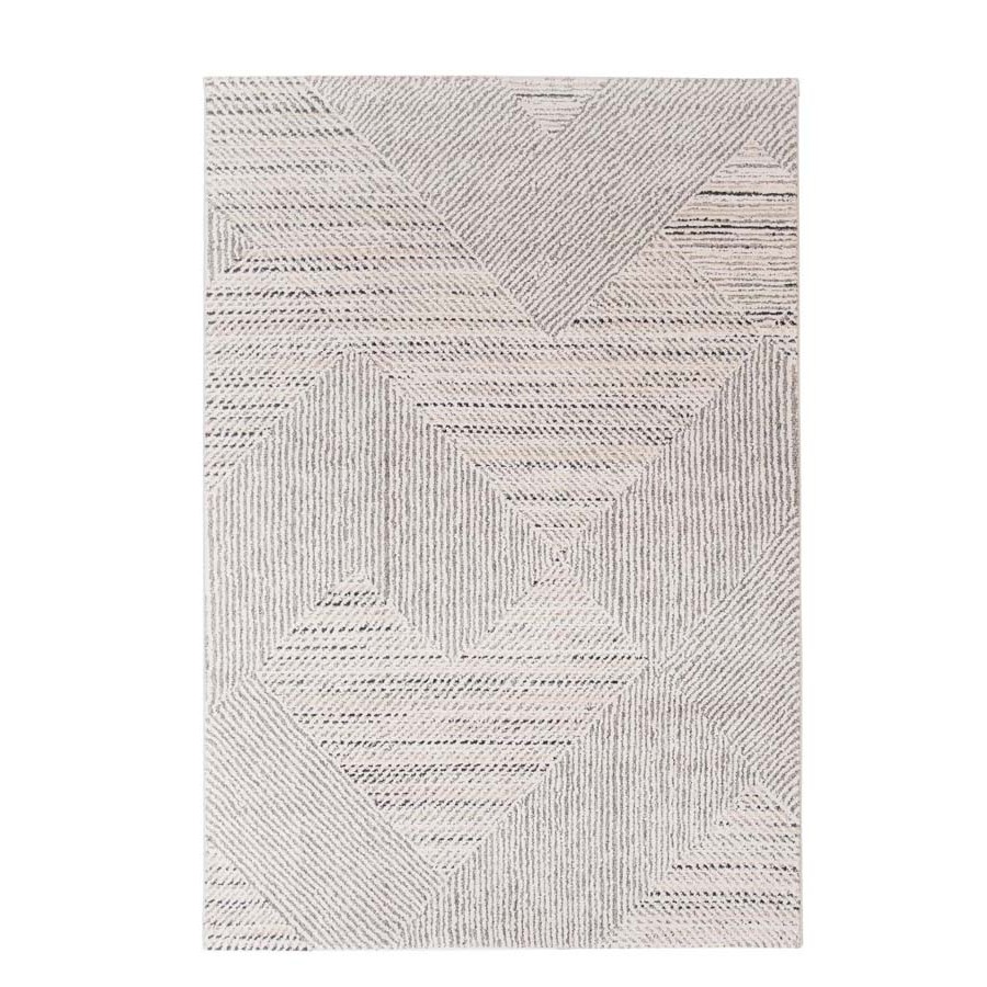 Χαλί Μοντέρνο Ανάγλυφο (160x230) Μηχανοποίητο Royal Carpet Solid 618 white