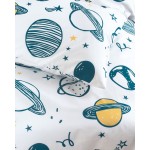 Μαξιλαροθήκες ζεύγος (50x70) Rythmos Symbol Saturn λευκό