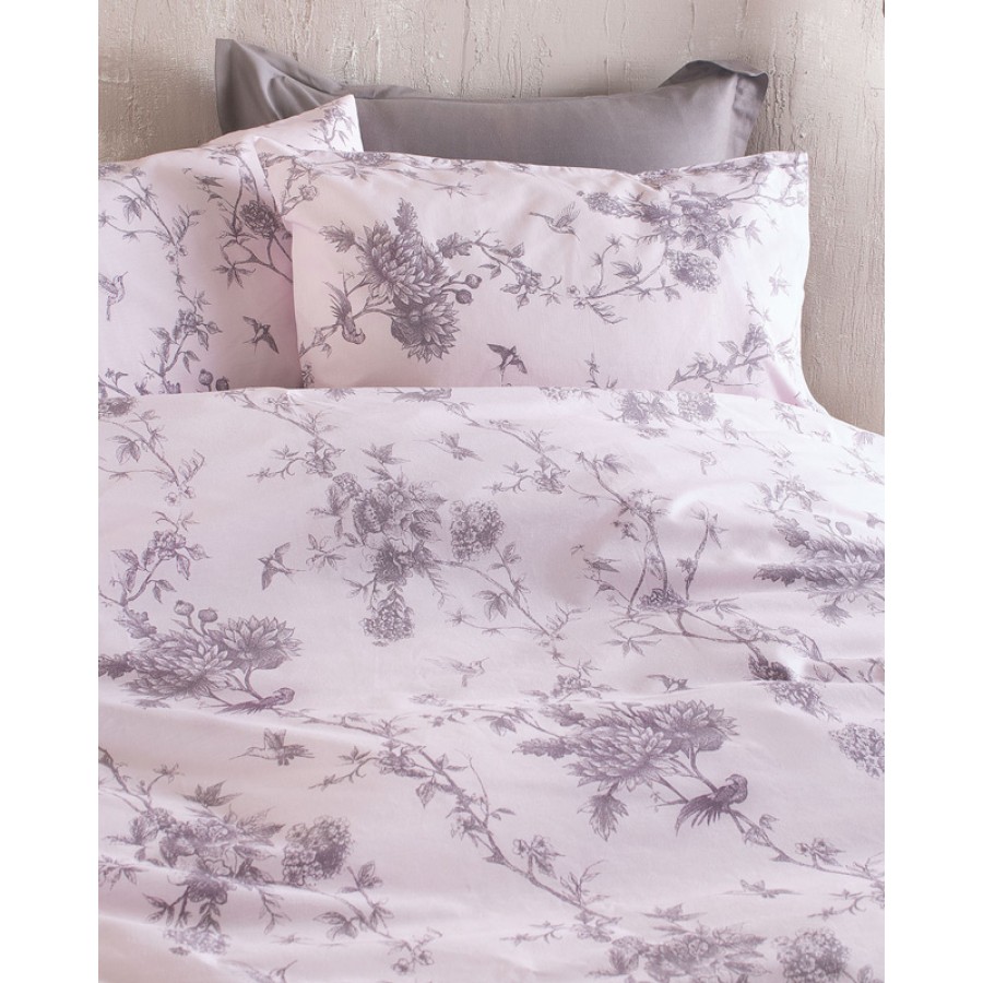 Σετ 2 τεμ Μαξιλαροθήκες (50x70) Rythmos Next Aurora Μωβ