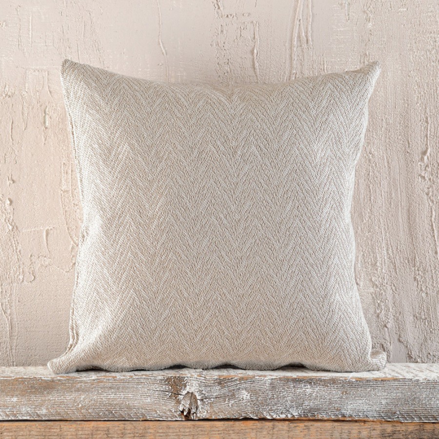 Μαξιλαροθήκη Διακοσμητική (40 x 40) Ζακάρ Rythmos Bosphore Μπεζ