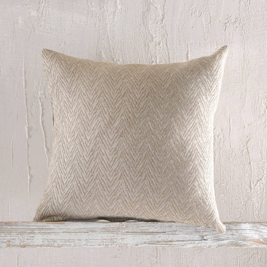 Μαξιλαροθήκη Διακοσμητική (40 x 40) Ζακάρ Rythmos Bosphore Σκούρο Μπεζ