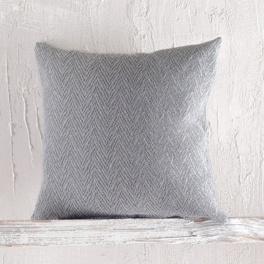 Μαξιλαροθήκη Διακοσμητική (40 x 40) Ζακάρ Rythmos Bosphore Σκούρο Γκρι