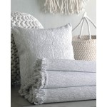 Ριχτάρι για Τετραθέσιο καναπέ (180x330) Ζακάρ Διπλής Όψης Rythmos Carson Γκρι