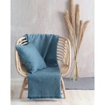 Ριχτάρι για Πολυθρόνα (160x180) Ζακάρ Rythmos Dante Μπλε