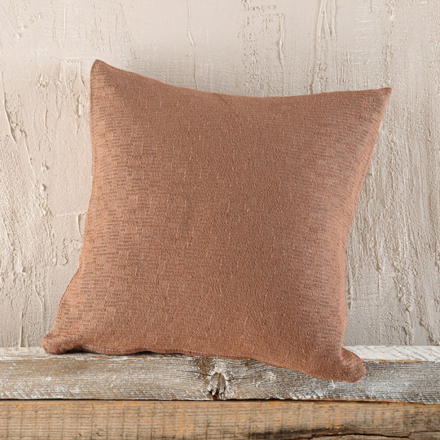 Μαξιλαροθήκη Διακοσμητική (40 x 40) Ζακάρ Rythmos Ermis Μόκα