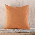 Μαξιλαροθήκη Διακοσμητική (40 x 40) Ζακάρ Rythmos Ermis Τερακότα