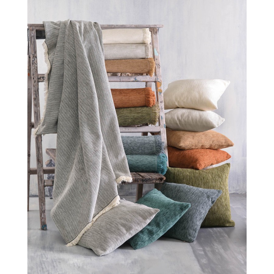 Ριχτάρι για Διθέσιο Καναπέ (180x240) Ζακάρ Σενίλ Διπλής Όψεως Rythmos Essie Τερακότα Ριχτάρι για Διθέσιο Καναπέ (180x240) Ζακάρ Σενίλ Διπλής Όψεως Rythmos Essie Τερακότα