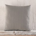 Μαξιλαροθήκη Διακοσμητική (40 x 40) Ζακάρ Rythmos Ewan Γκρι