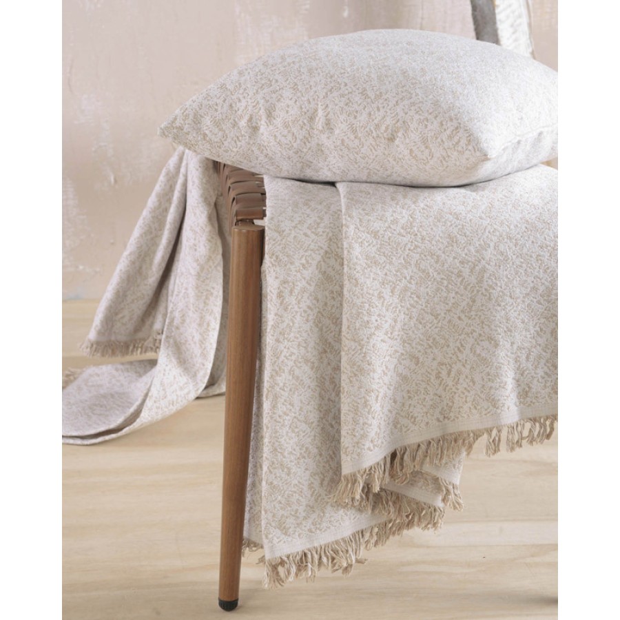 Ριχτάρι για Πολυθρόνα (160x180) Ζακάρ Rythmos Fabio Εκρού