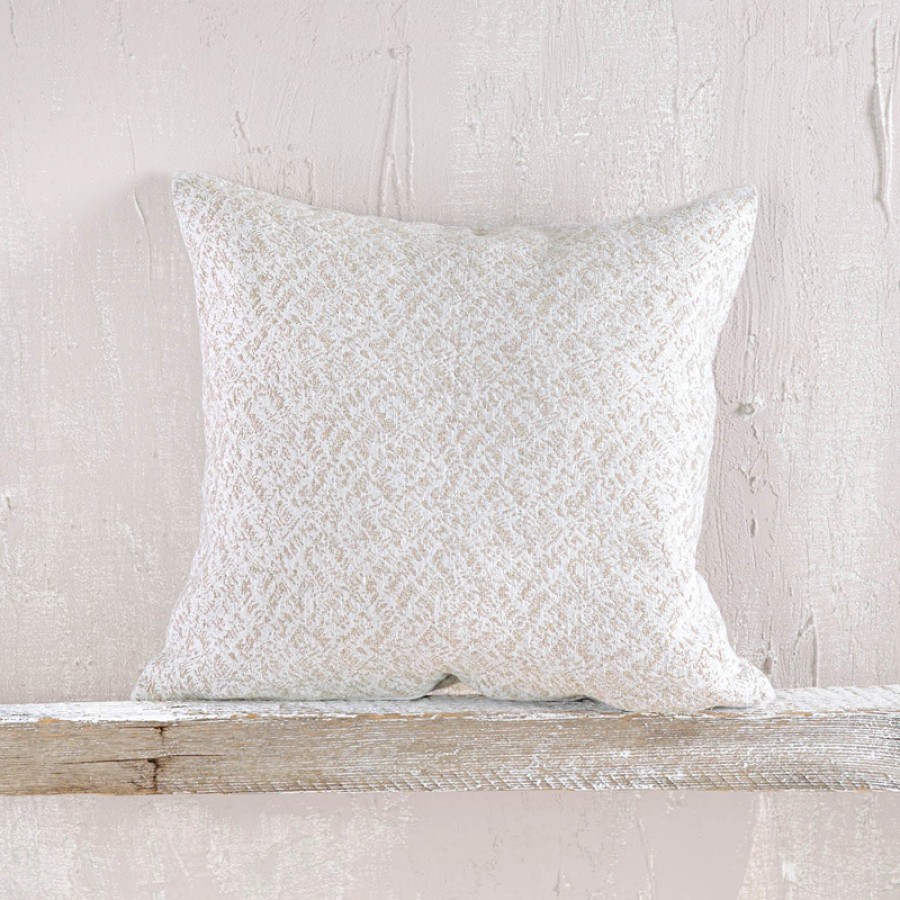 Διακοσμητική Θήκη (40x40) Ζακάρ Rythmos Fabio Εκρού