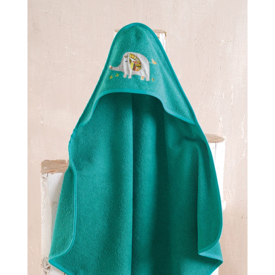 Κάπα βρεφική (75x75) Babyline Rythmos Badu Πράσινο