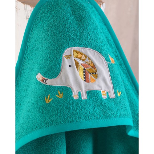 Κάπα βρεφική (75x75) Babyline Rythmos Badu Πράσινο