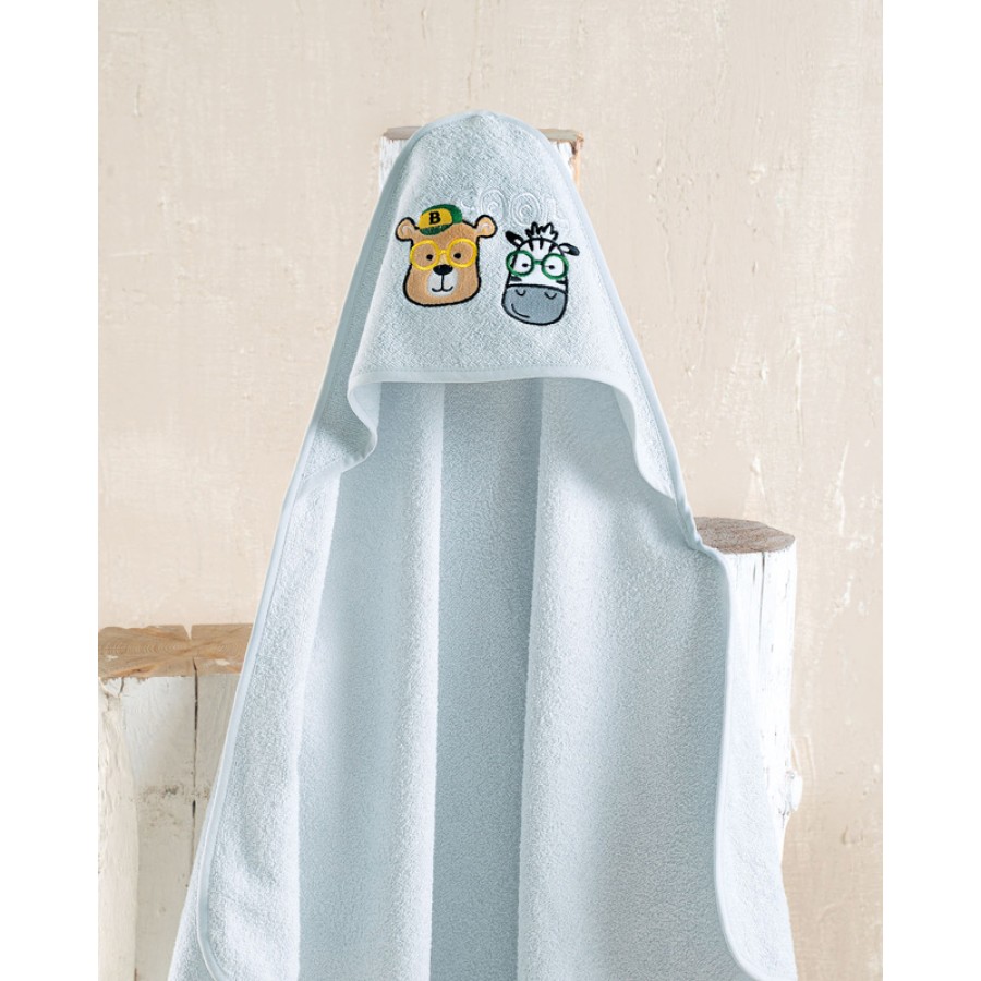 Κάπα βρεφική (75x75) Babyline Rythmos B Cool Σιελ